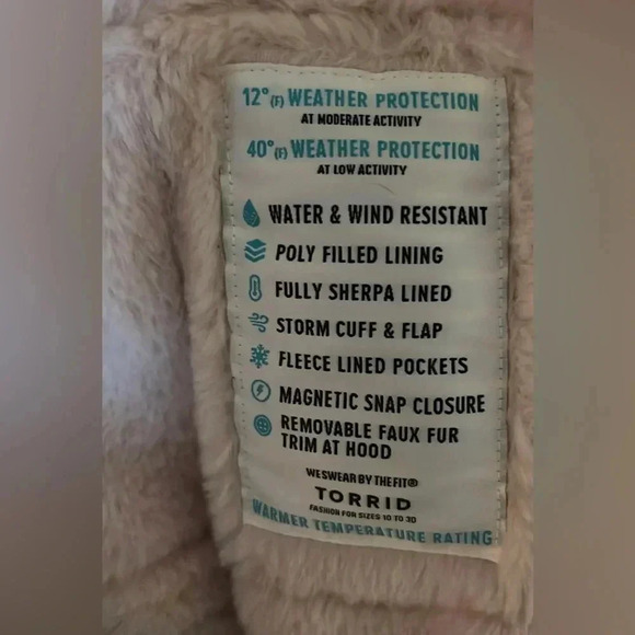 TORRID GRAY CAMO TWILL FUR LINED PARKA WINTER JACKET 00 - Picture 11 of 11